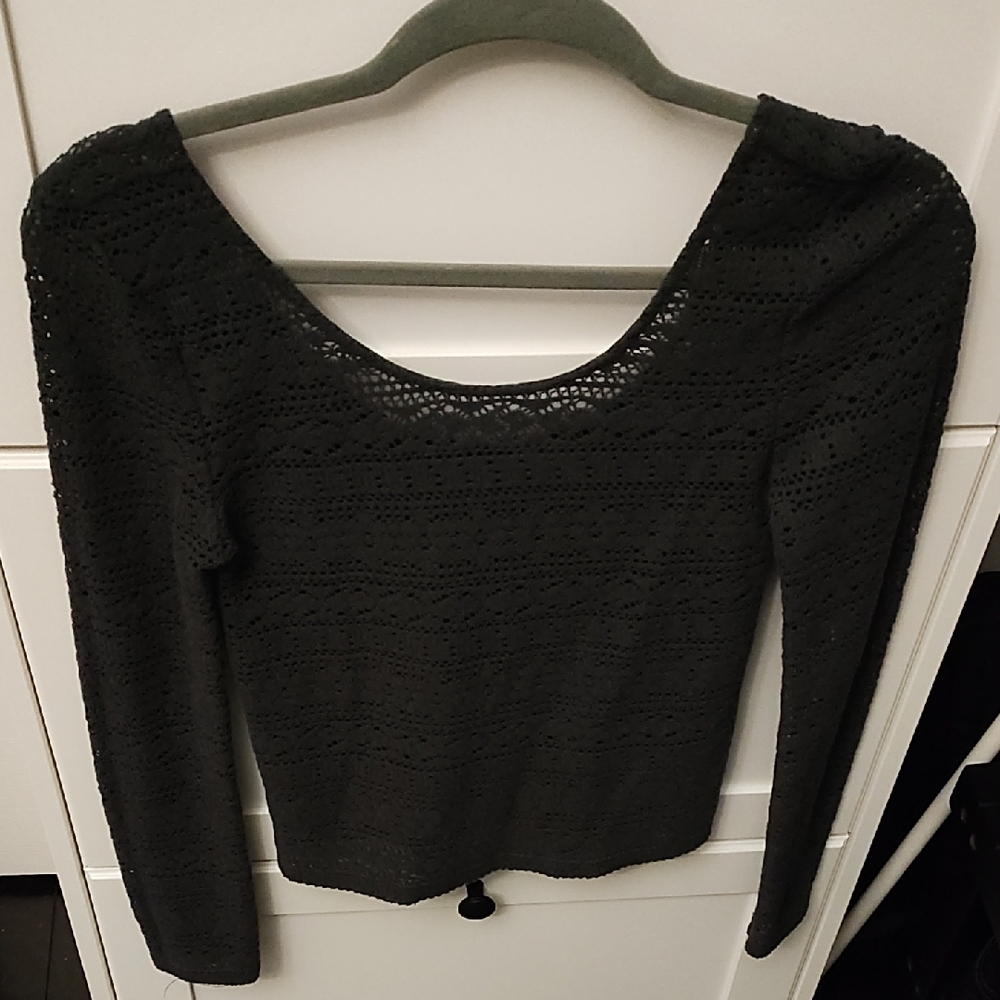 Crochet Long Sleeve Top